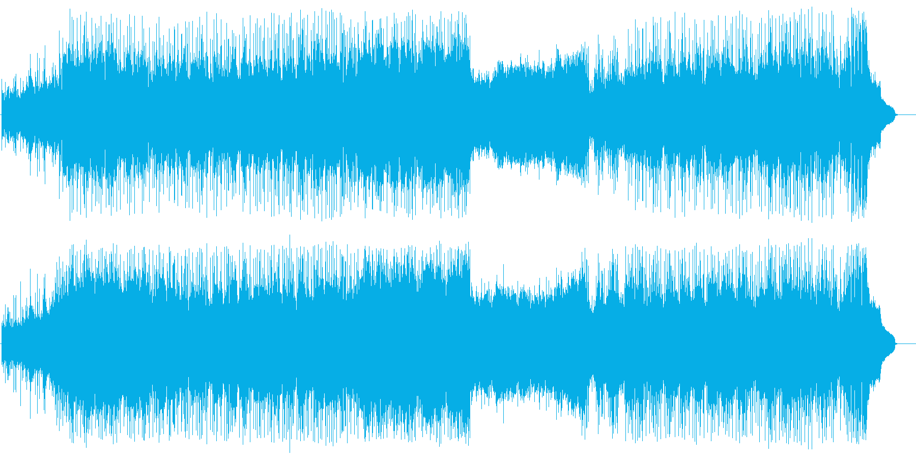 広い世界にあふれる何か素敵な予感のテーマの再生済みの波形