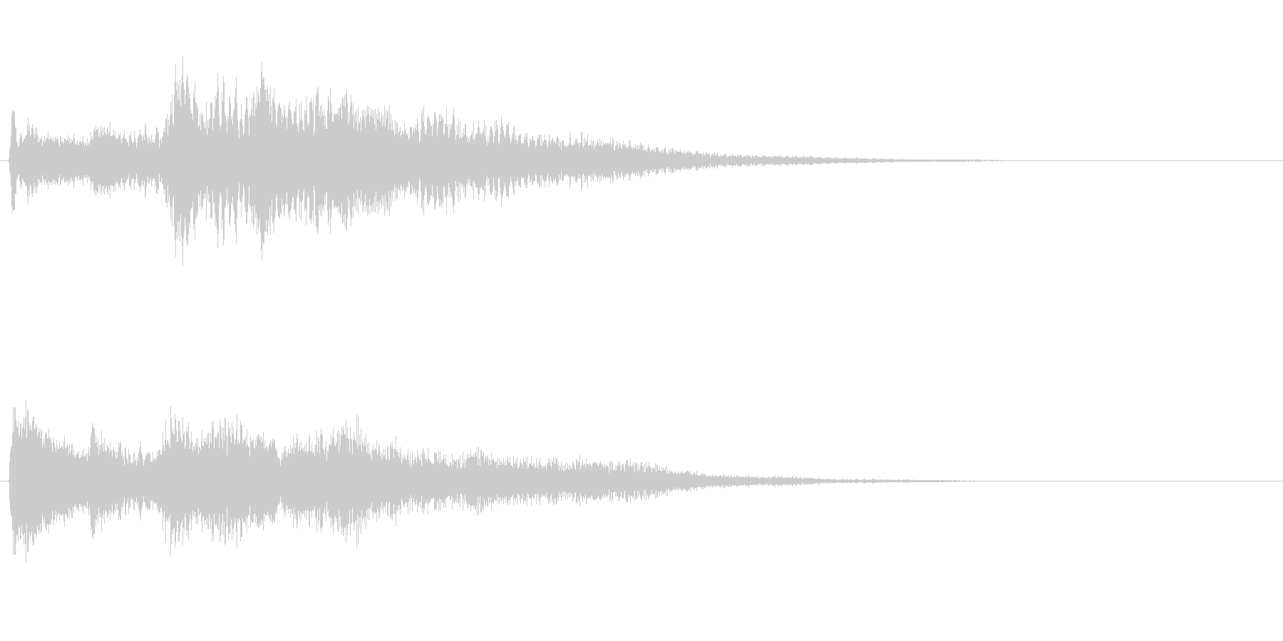 高音質♪サウンドロゴクリック音クリアの未再生の波形