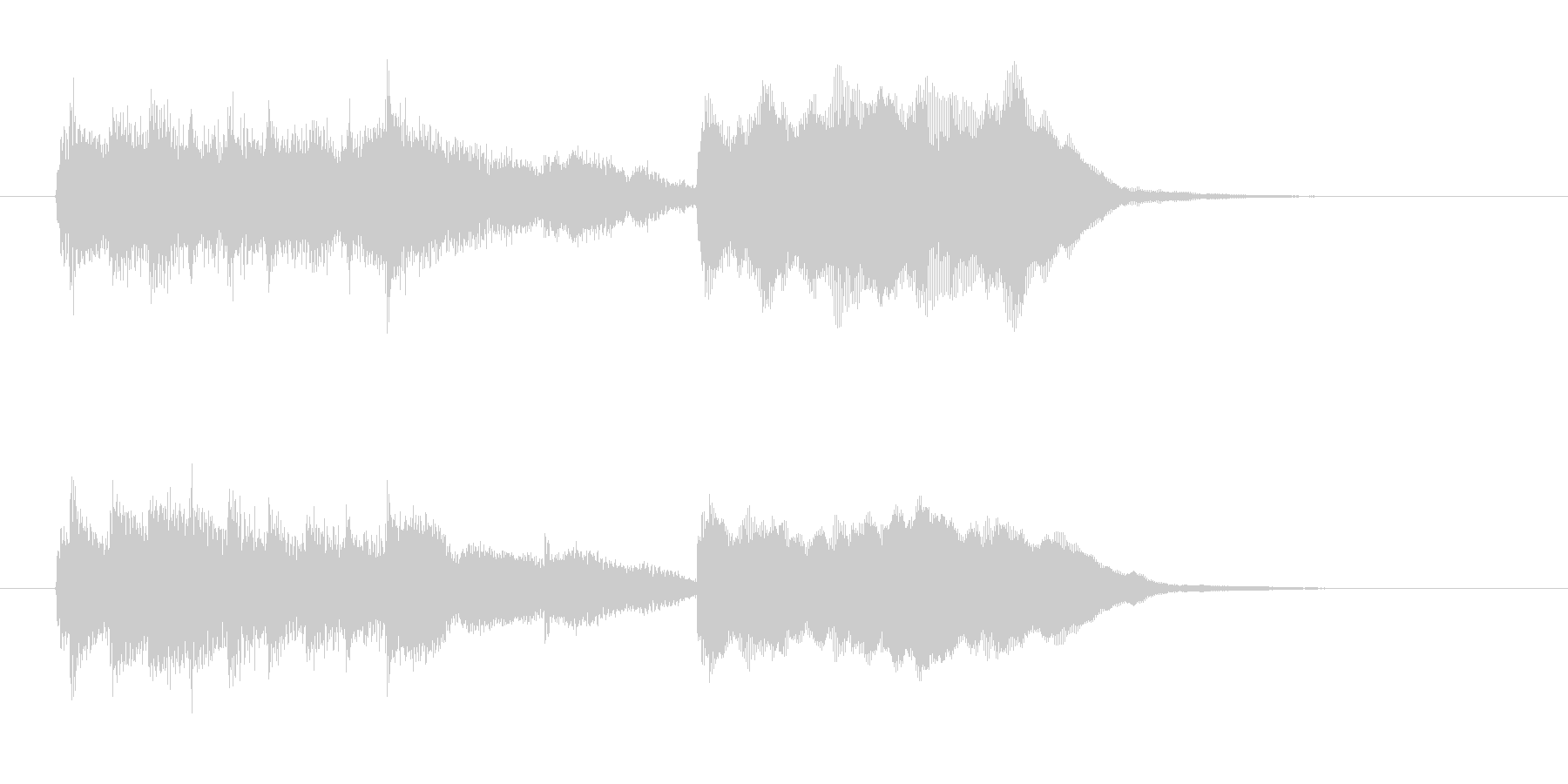 ファンシーな響きのシンセBGMの未再生の波形