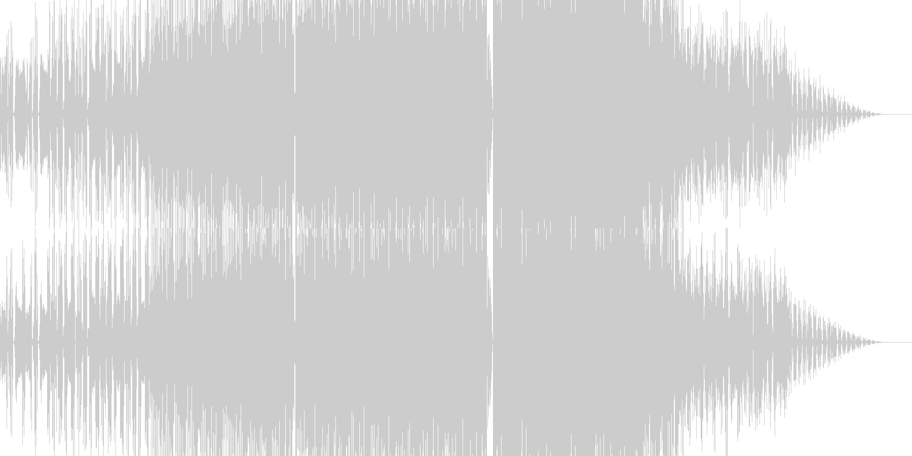 ポップで切ないエレクトロニックなBGMの未再生の波形