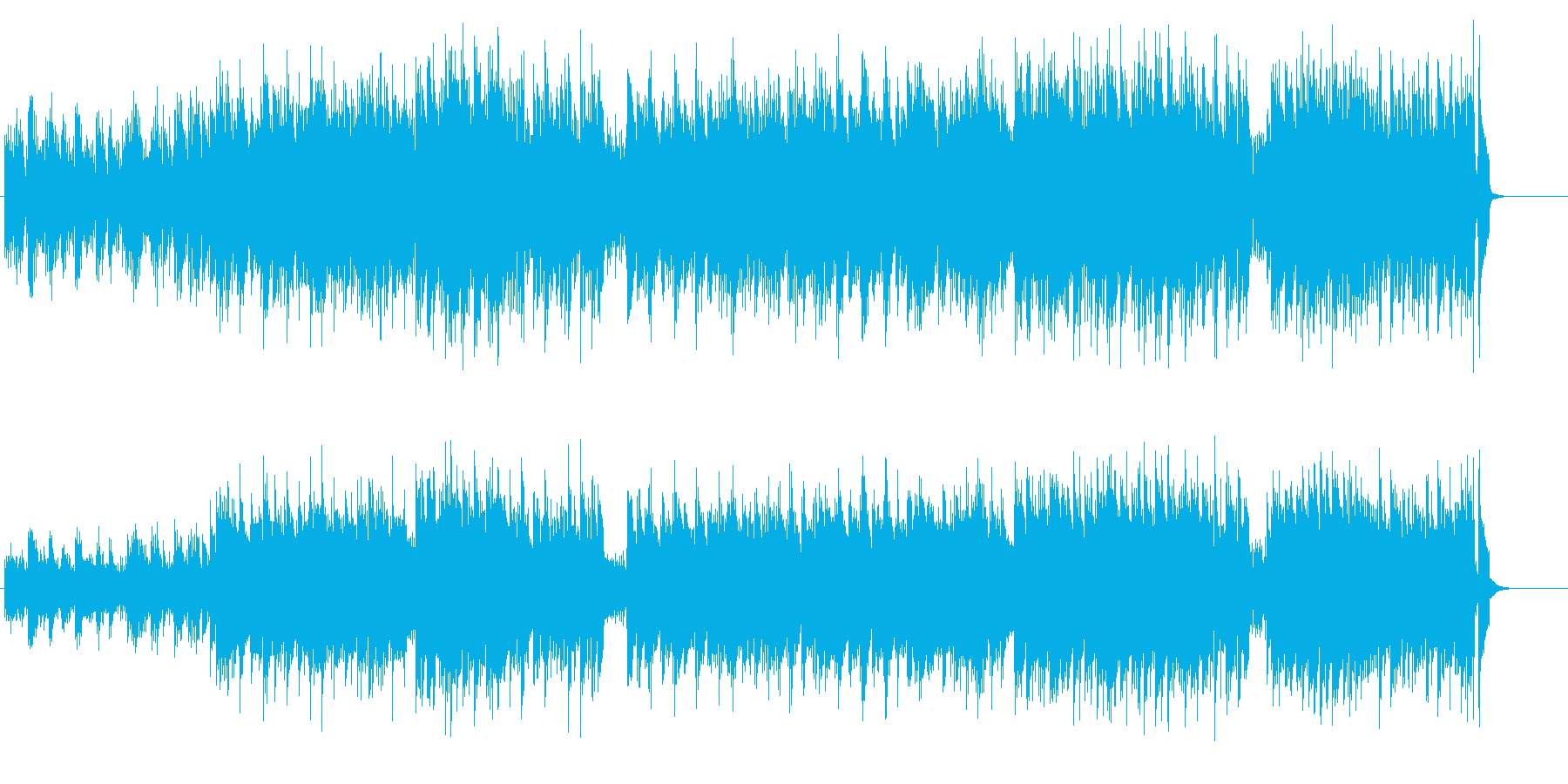 ムービー音楽風のせつないギターの調べの再生済みの波形