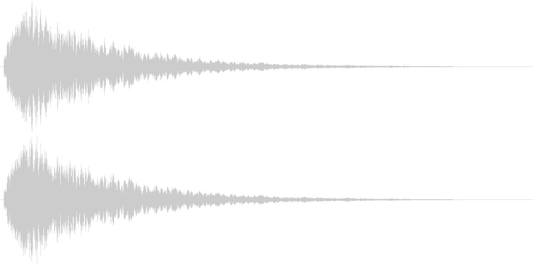 タッチ音 (シャキーン)の未再生の波形