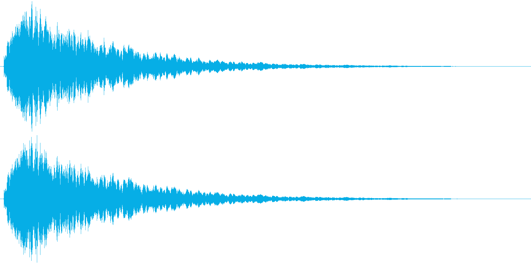 タッチ音 (シャキーン)の再生済みの波形