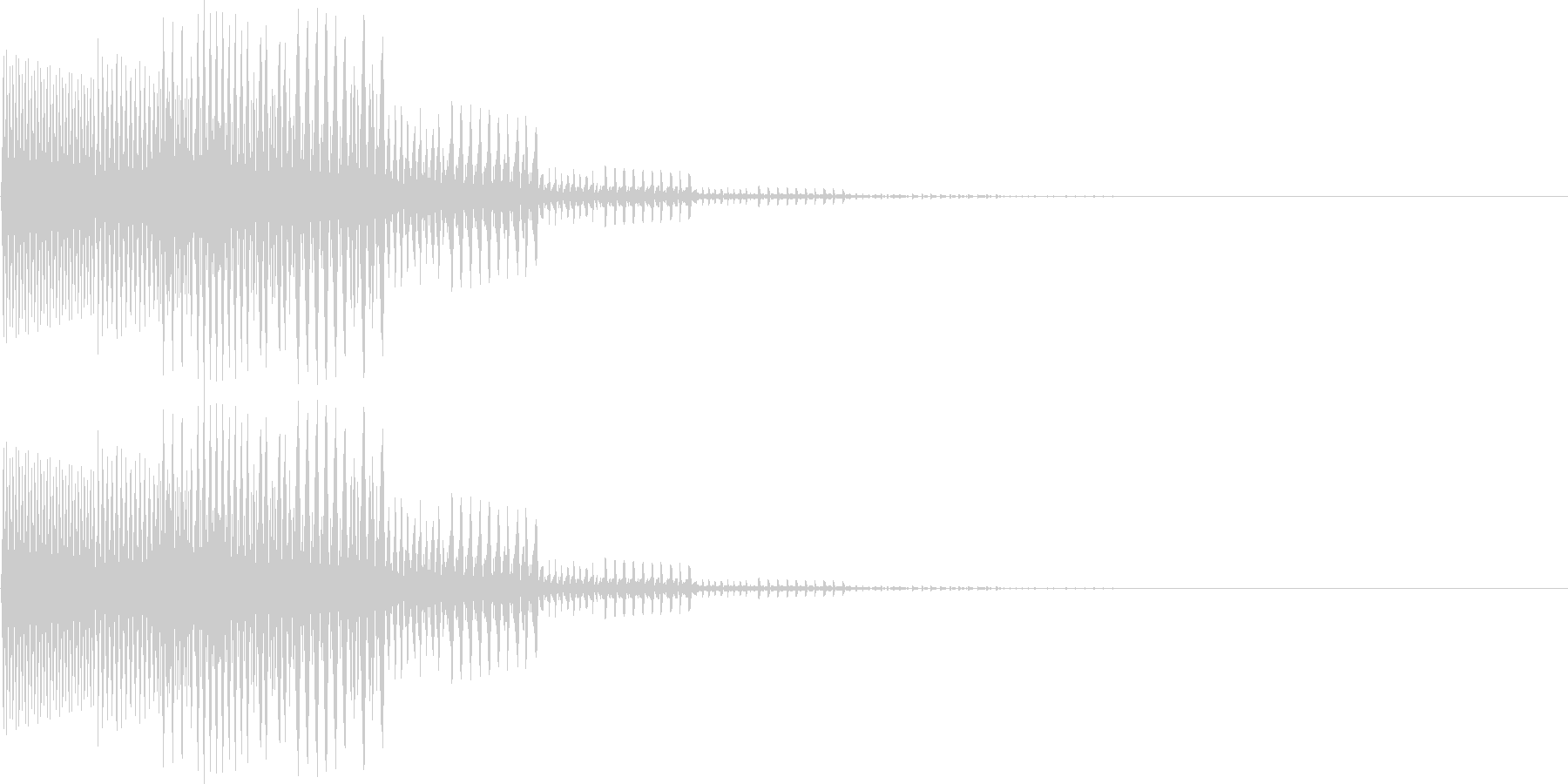 ピロロン低音(キャンセル、ミス、残念)の未再生の波形