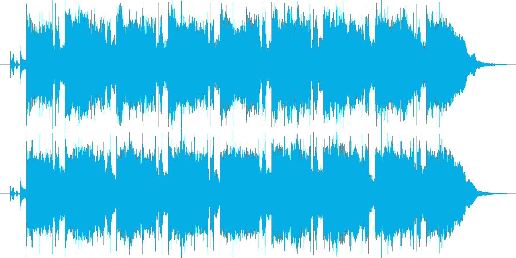 レクイエムをイメージした静かな曲の再生済みの波形