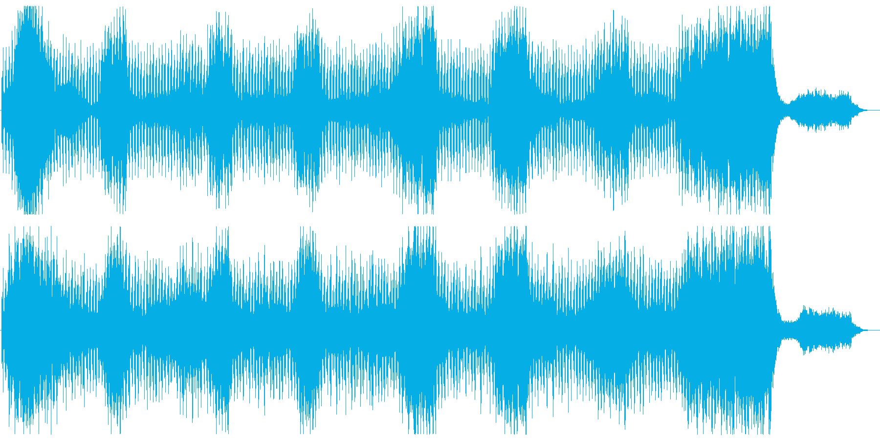 ダークでホラーなBGM 恐怖科感の演出の再生済みの波形