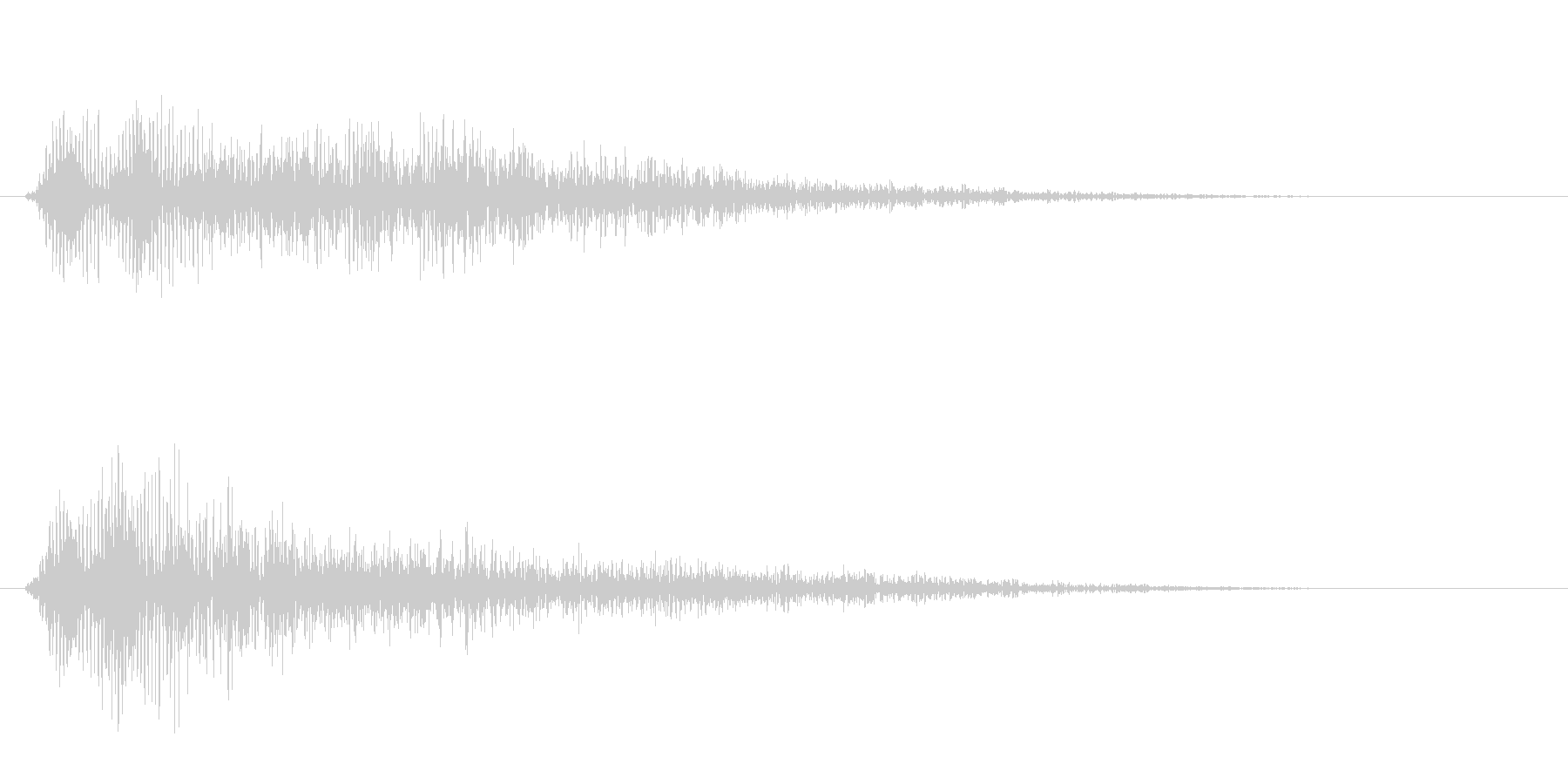 チューン(レーザーの発射音)の未再生の波形