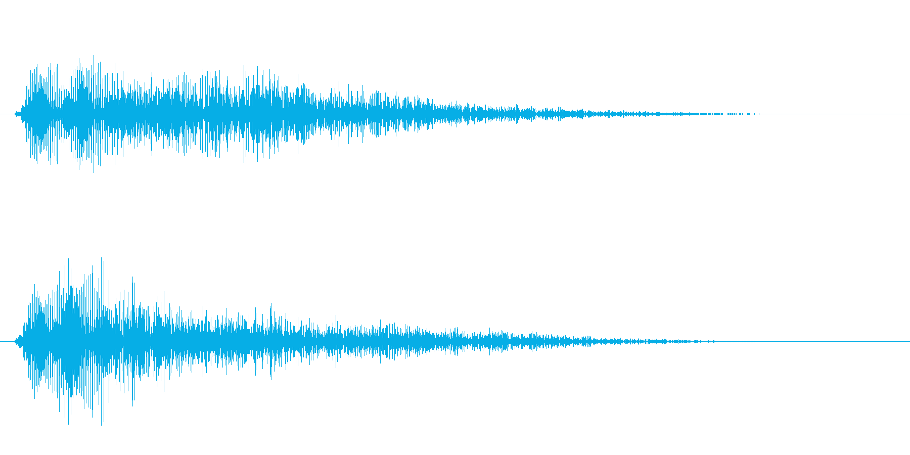 チューン(レーザーの発射音)の再生済みの波形