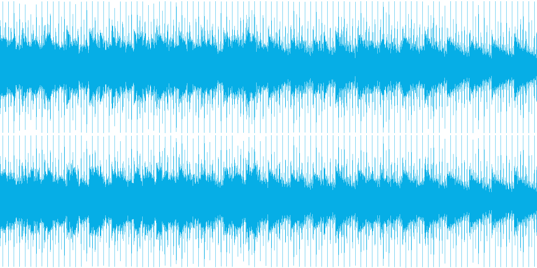 モノートーンで淡い感じのハウスループ音源の再生済みの波形
