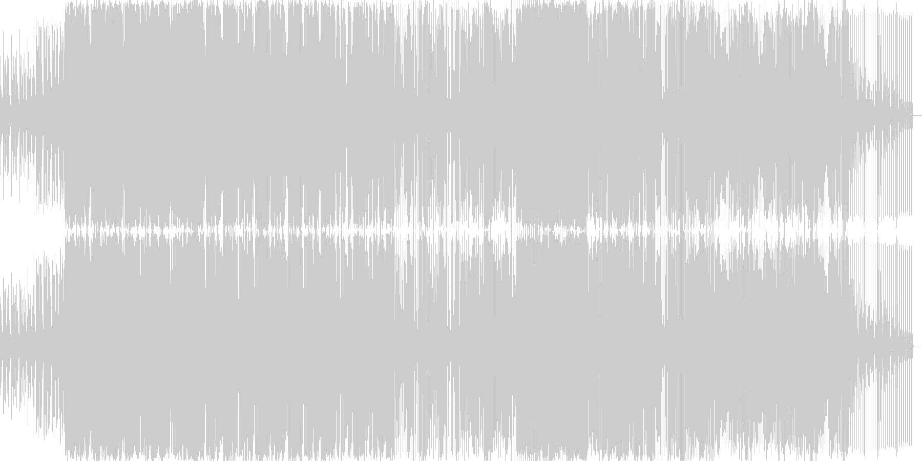激し目な曲ですの未再生の波形