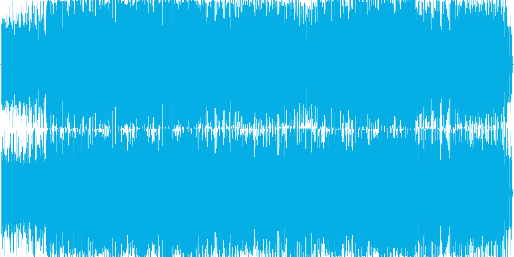 電子音ばりばりのデジロックの再生済みの波形