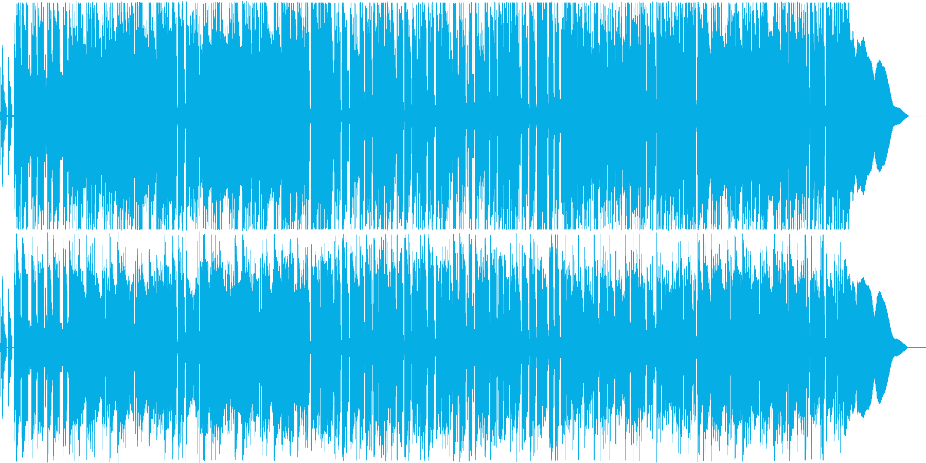 ガットギターメインの爽やかな曲ですの再生済みの波形