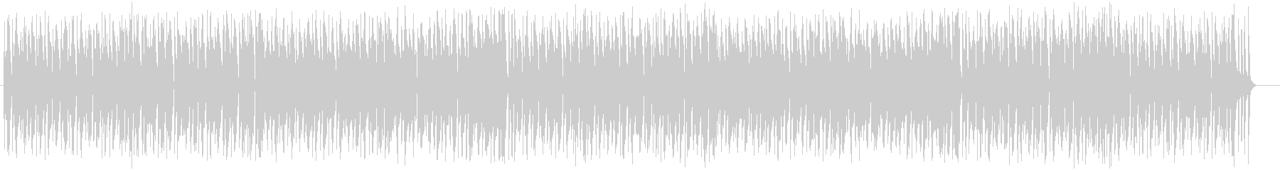 明るくうきうきするシンセサイザーの曲の未再生の波形