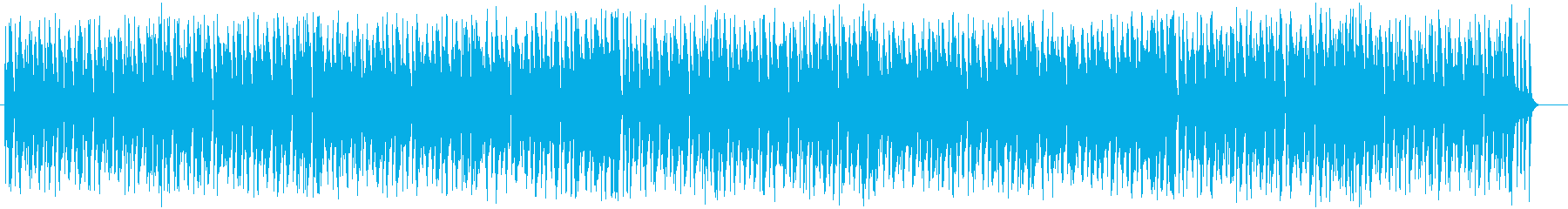 明るくうきうきするシンセサイザーの曲の再生済みの波形