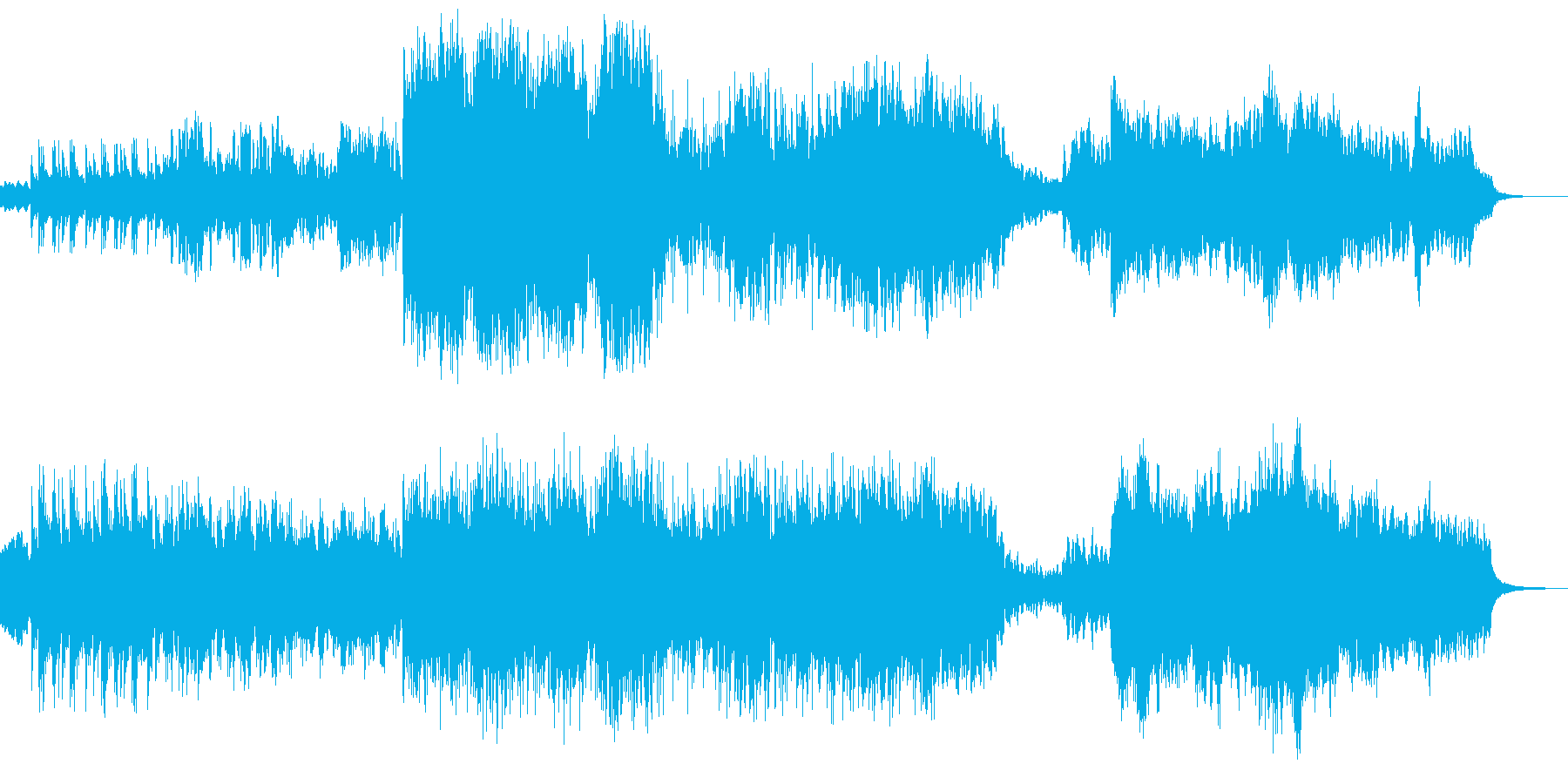 ケルト音楽っぽいカッコイイ曲の再生済みの波形