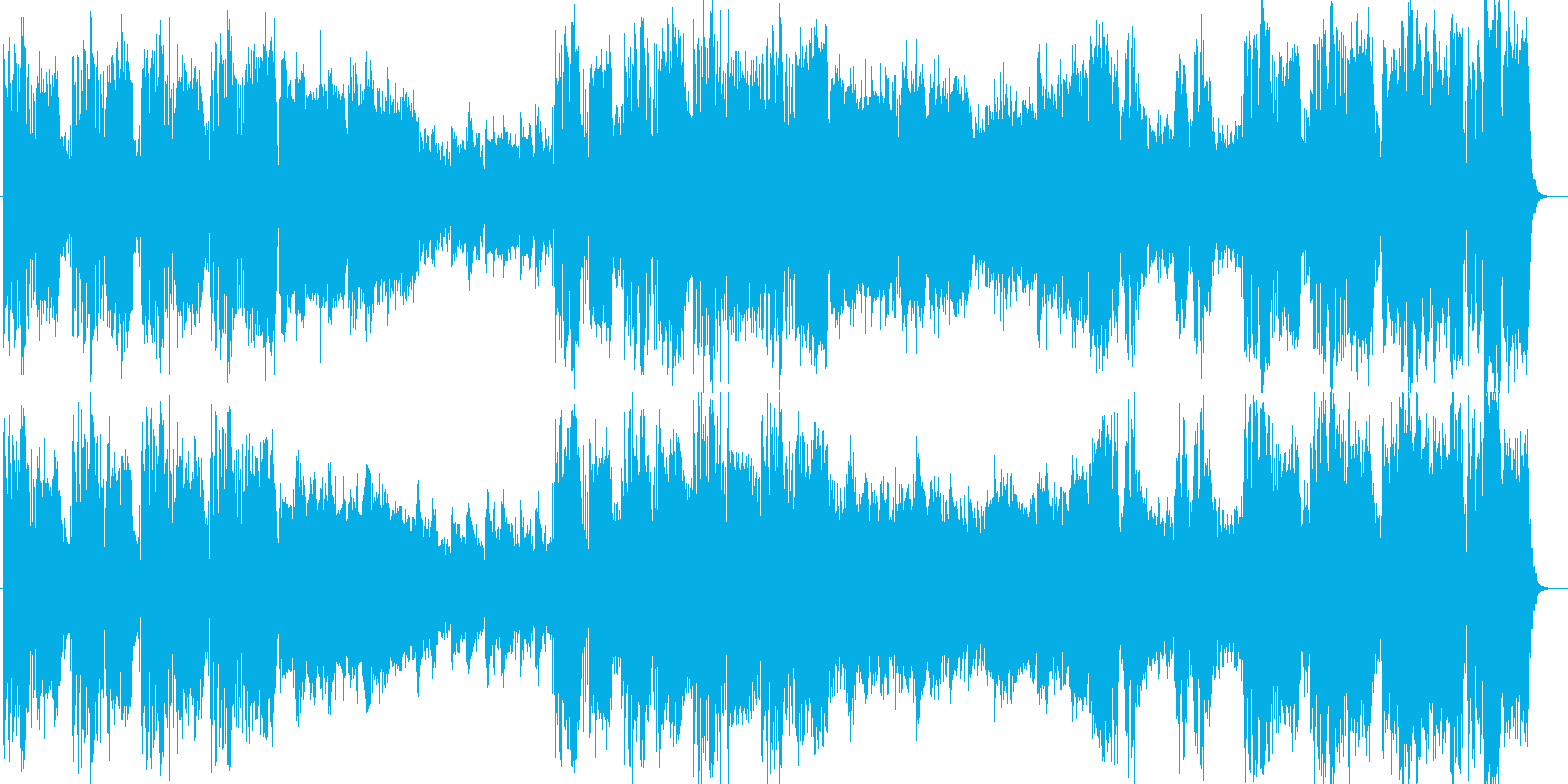 決意を感じさせる重厚で力強い管弦楽曲の再生済みの波形