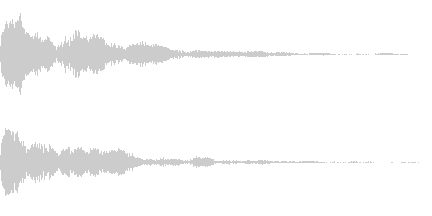 決定音に使えそうな電子音の未再生の波形