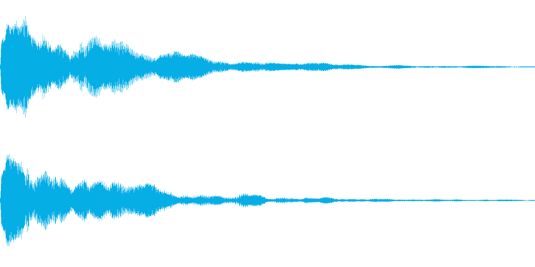 決定音に使えそうな電子音の再生済みの波形