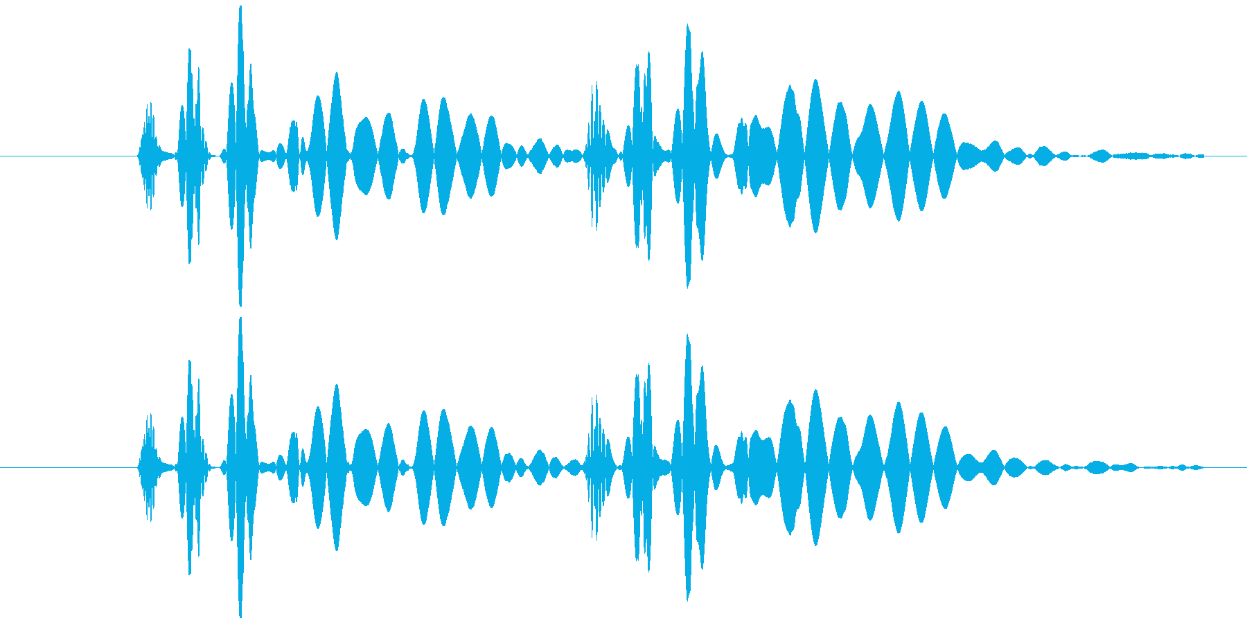 心臓 鼓動 単音の再生済みの波形