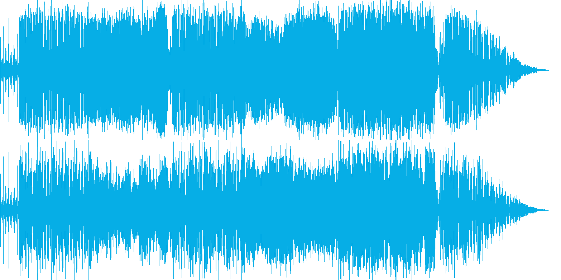 物悲しい街のBGM。民族音楽風。ループ有の再生済みの波形