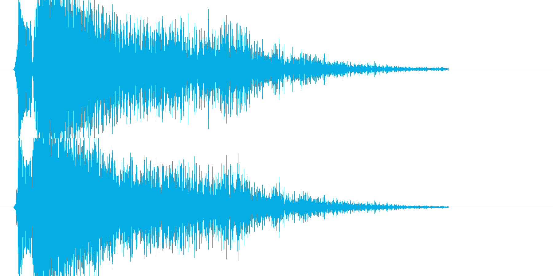 レミントン870系ショットガン発砲音の再生済みの波形