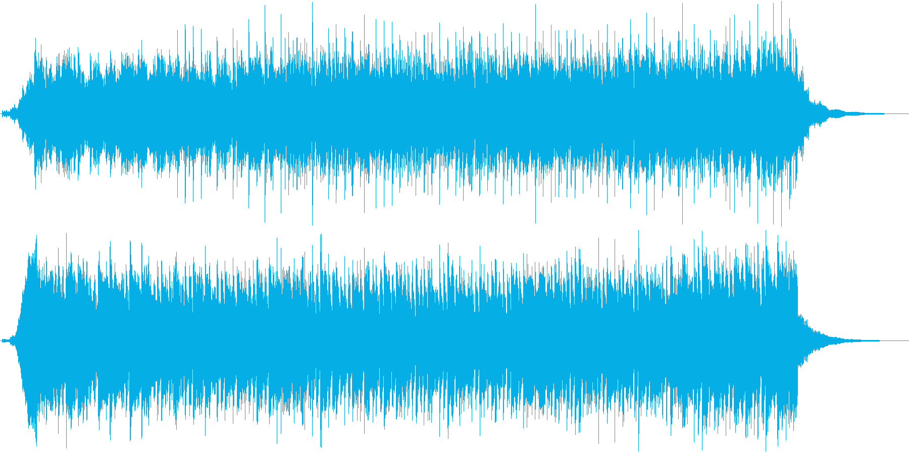 冒険感があり太いリズムの映像向け楽曲の再生済みの波形