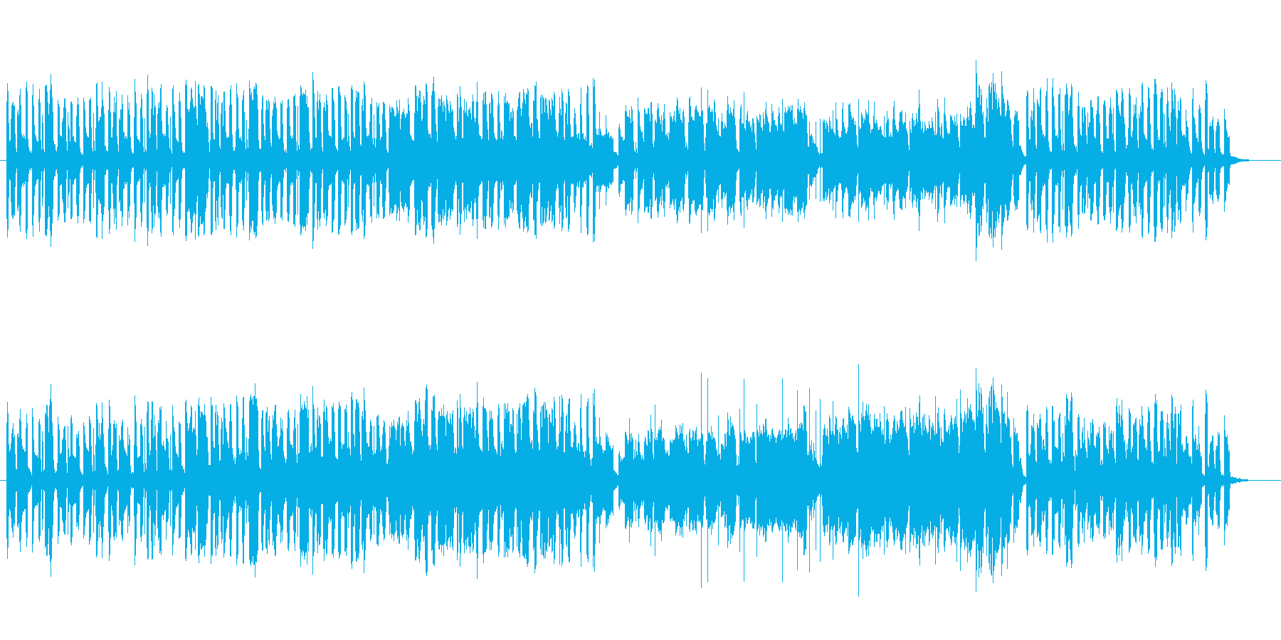 朗らかでほのぼのとしたBGMの再生済みの波形