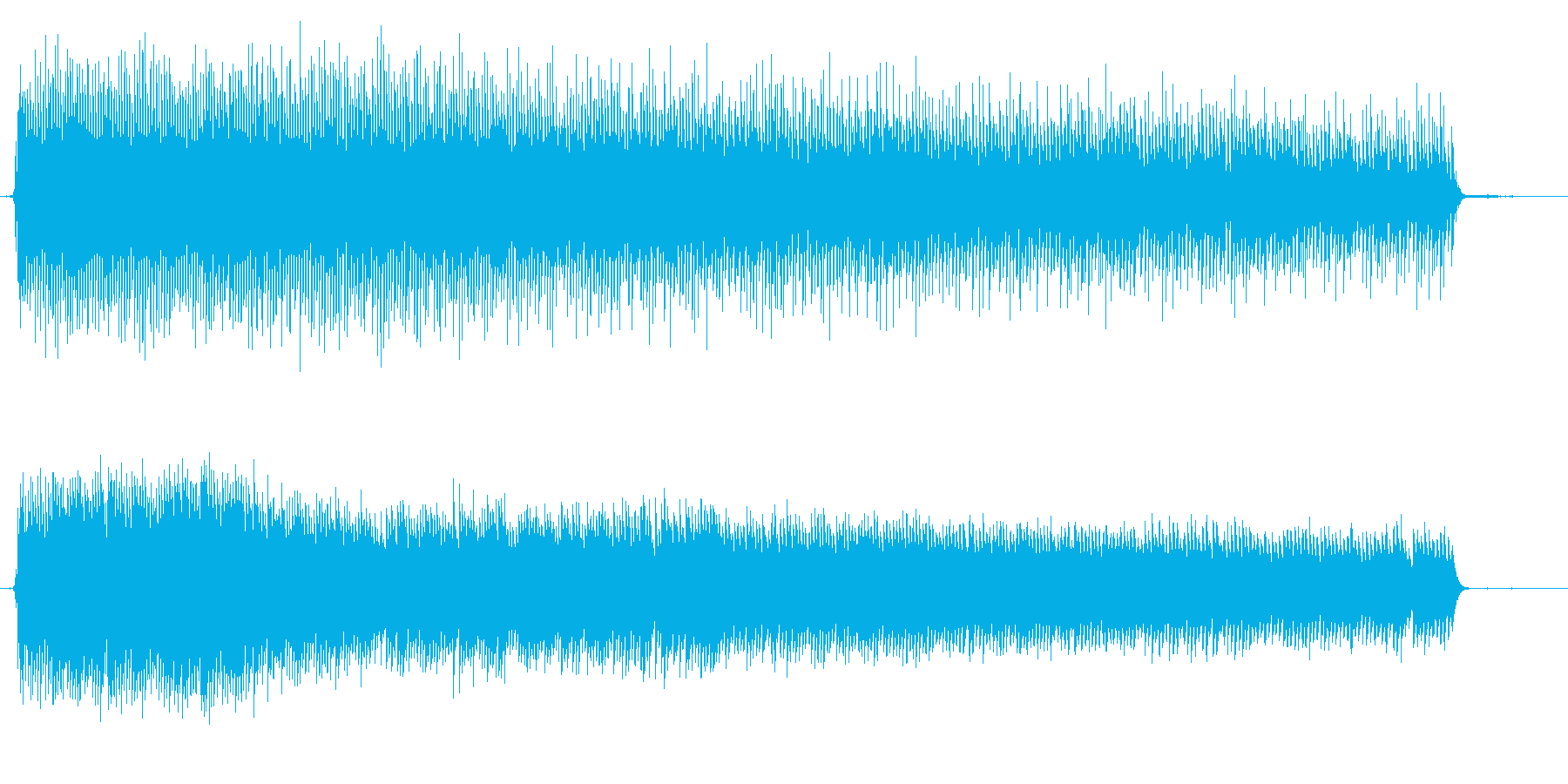 目覚まし時計の音の再生済みの波形