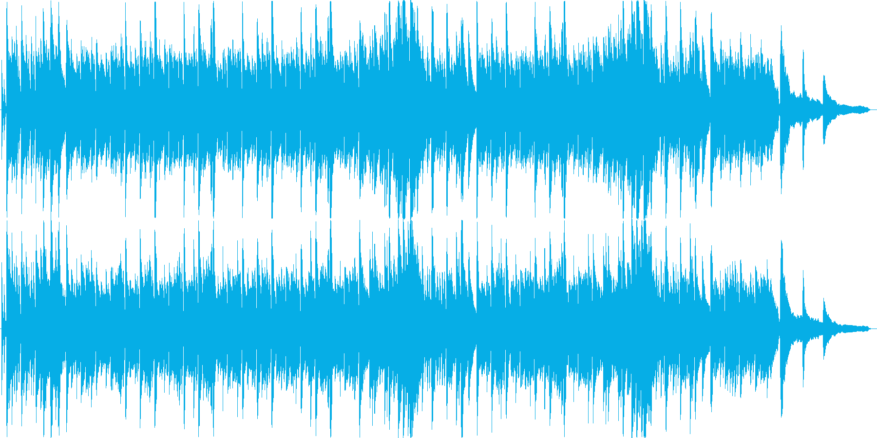シンプルなピアノソロのBGMです。の再生済みの波形