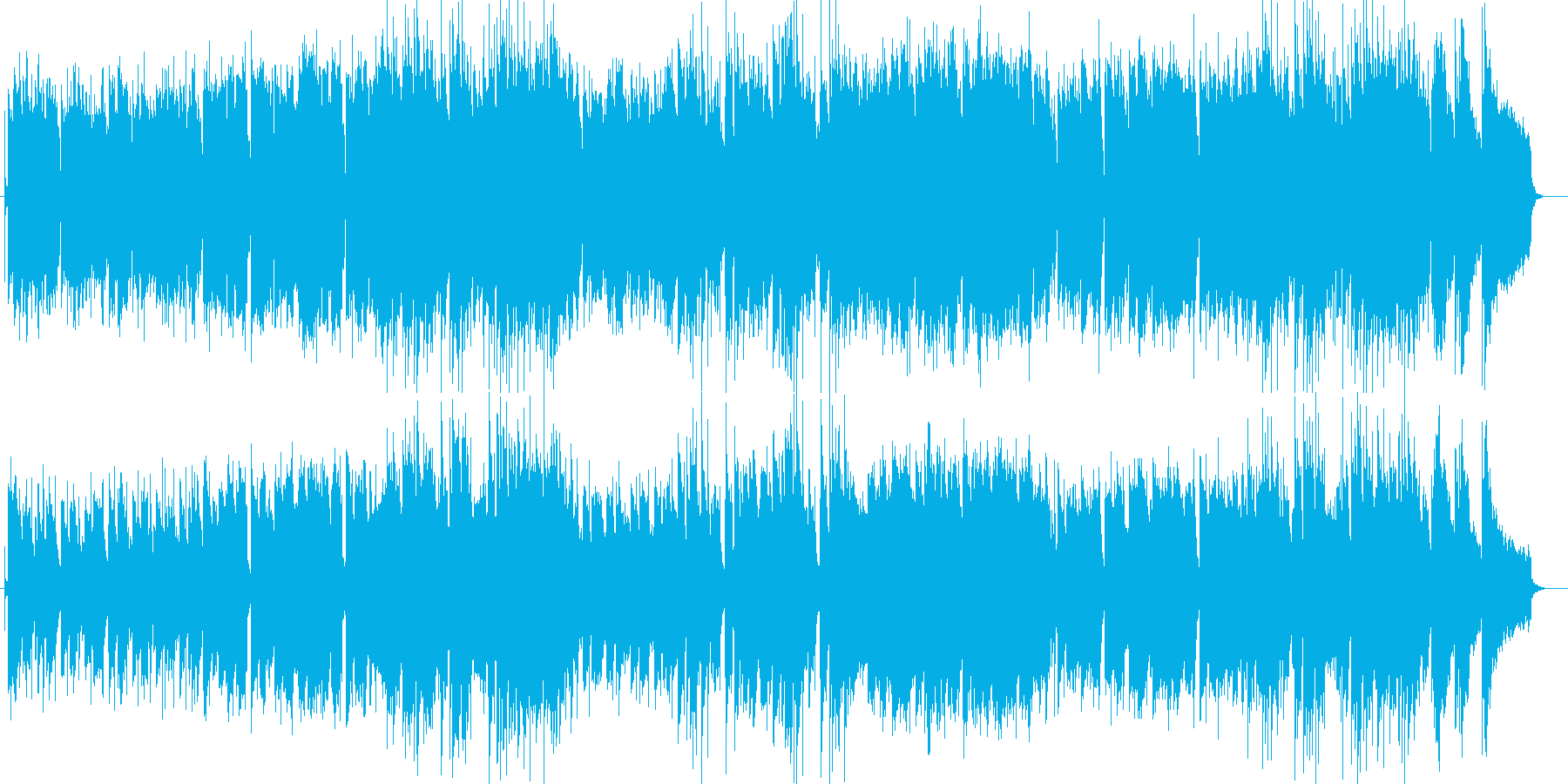 童話感溢れる温かい音楽の再生済みの波形