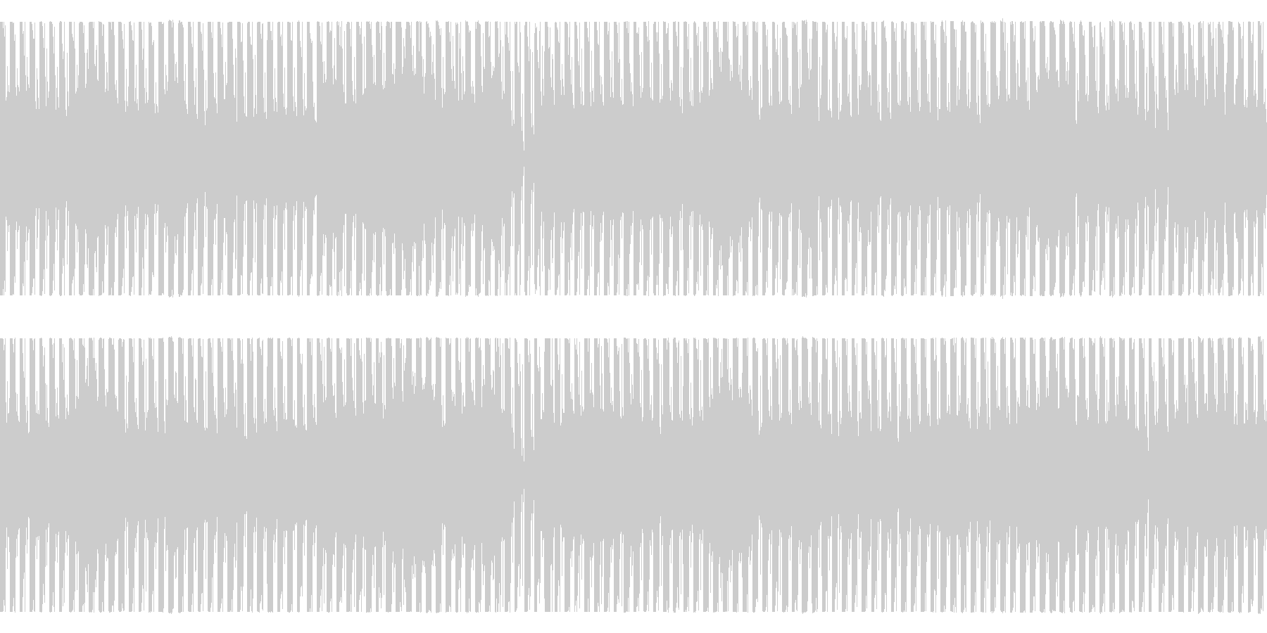機械的連続音楽 次第に音色がかわっていくの未再生の波形