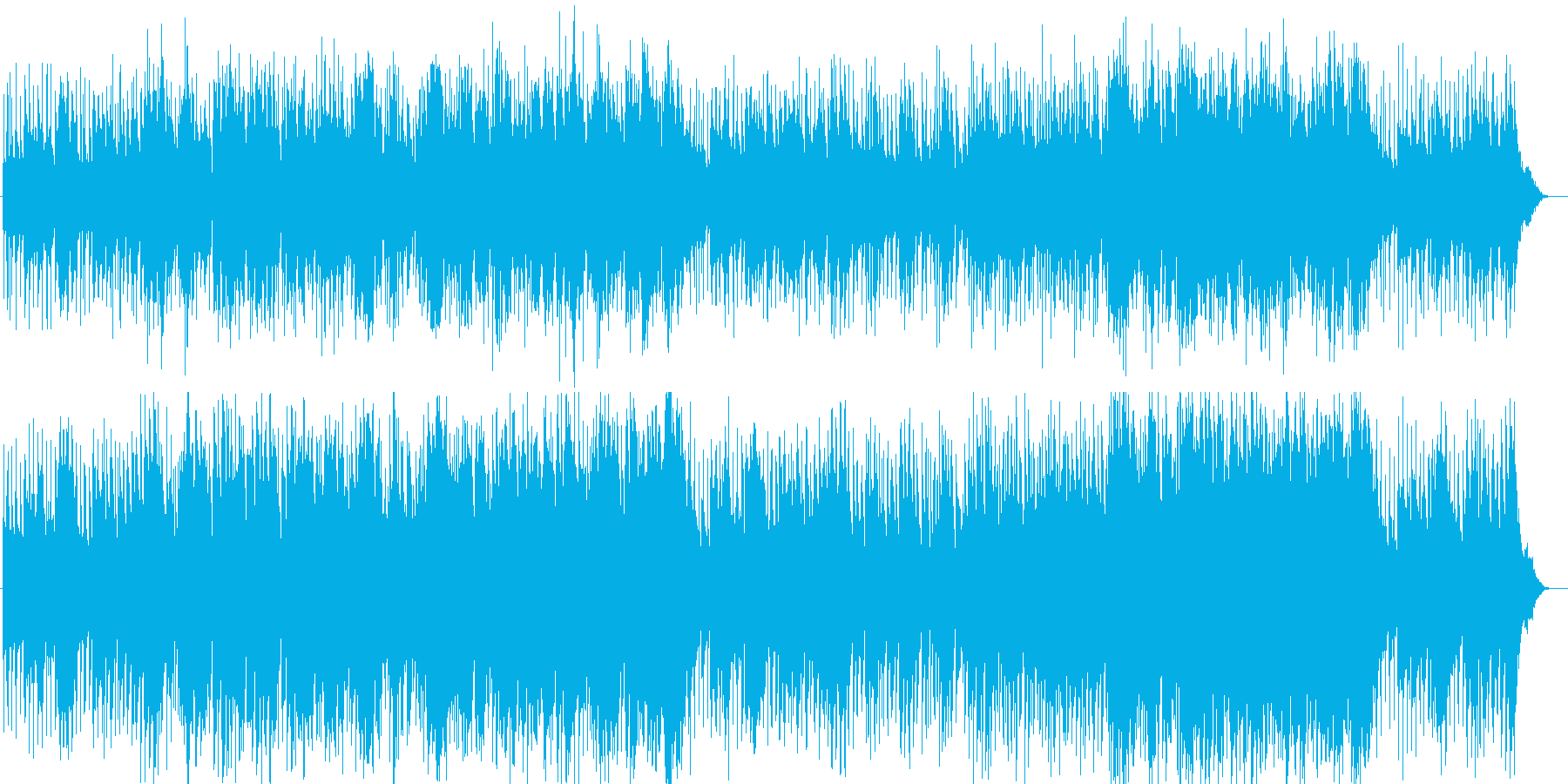 春を思わす優しいメロディーの曲の再生済みの波形