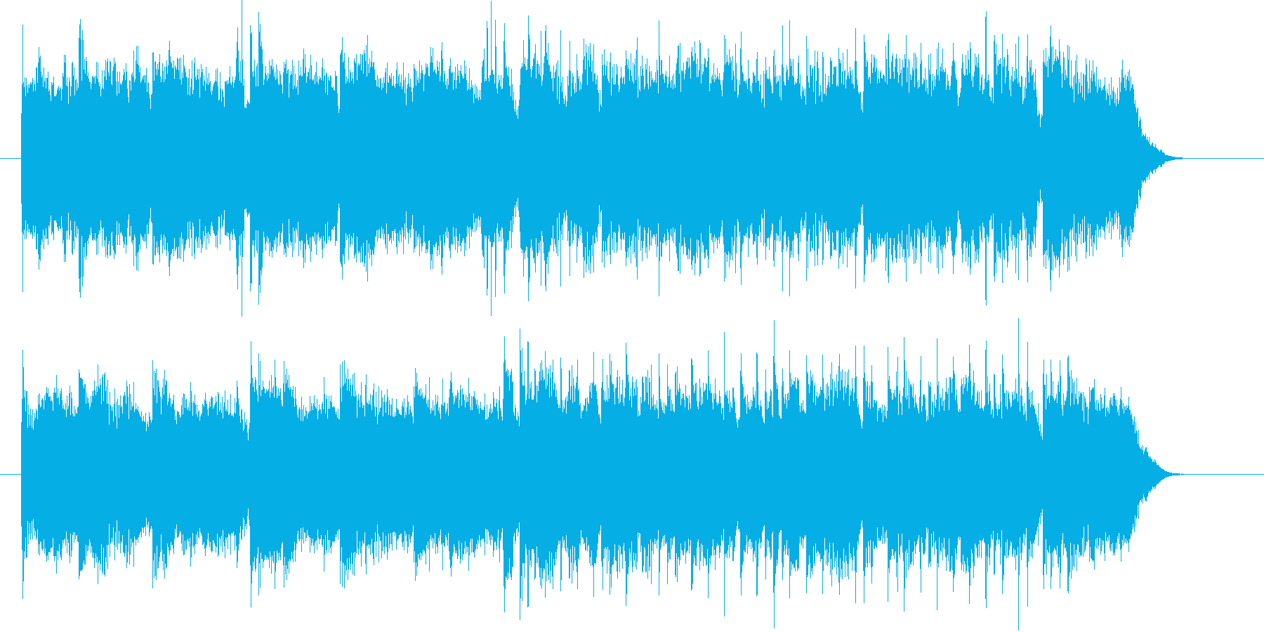 明るいポップスのジングル曲、サウンドロゴの再生済みの波形