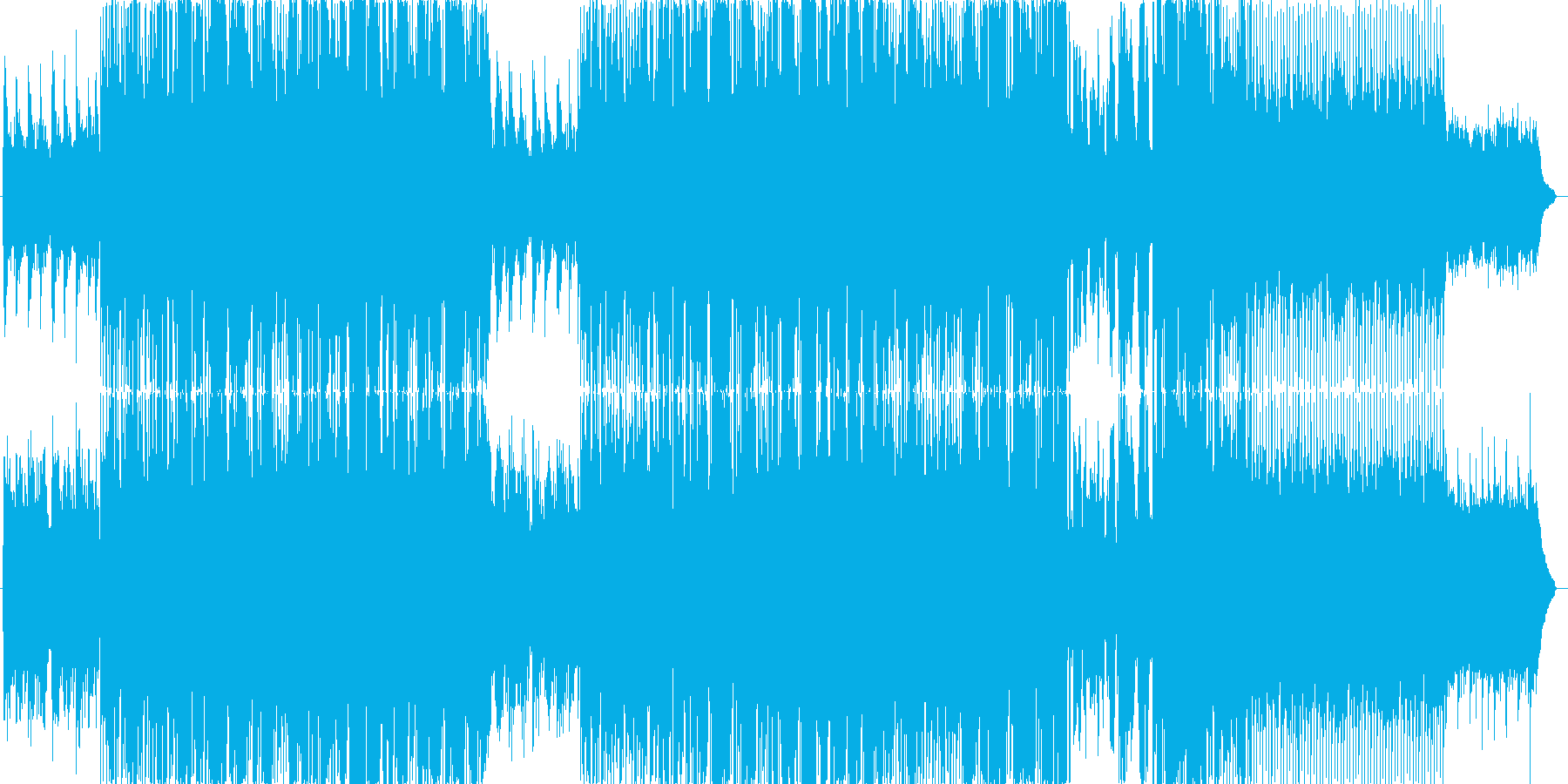 相手のことをひっそりと思う切ない曲の再生済みの波形