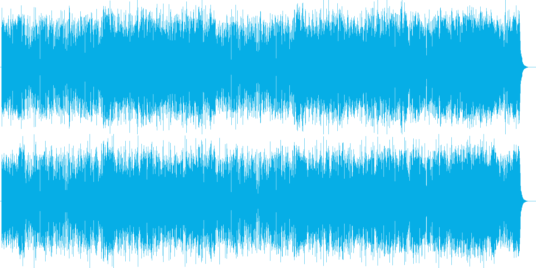 疾走感があり前向きな気持ちになるポップスの再生済みの波形