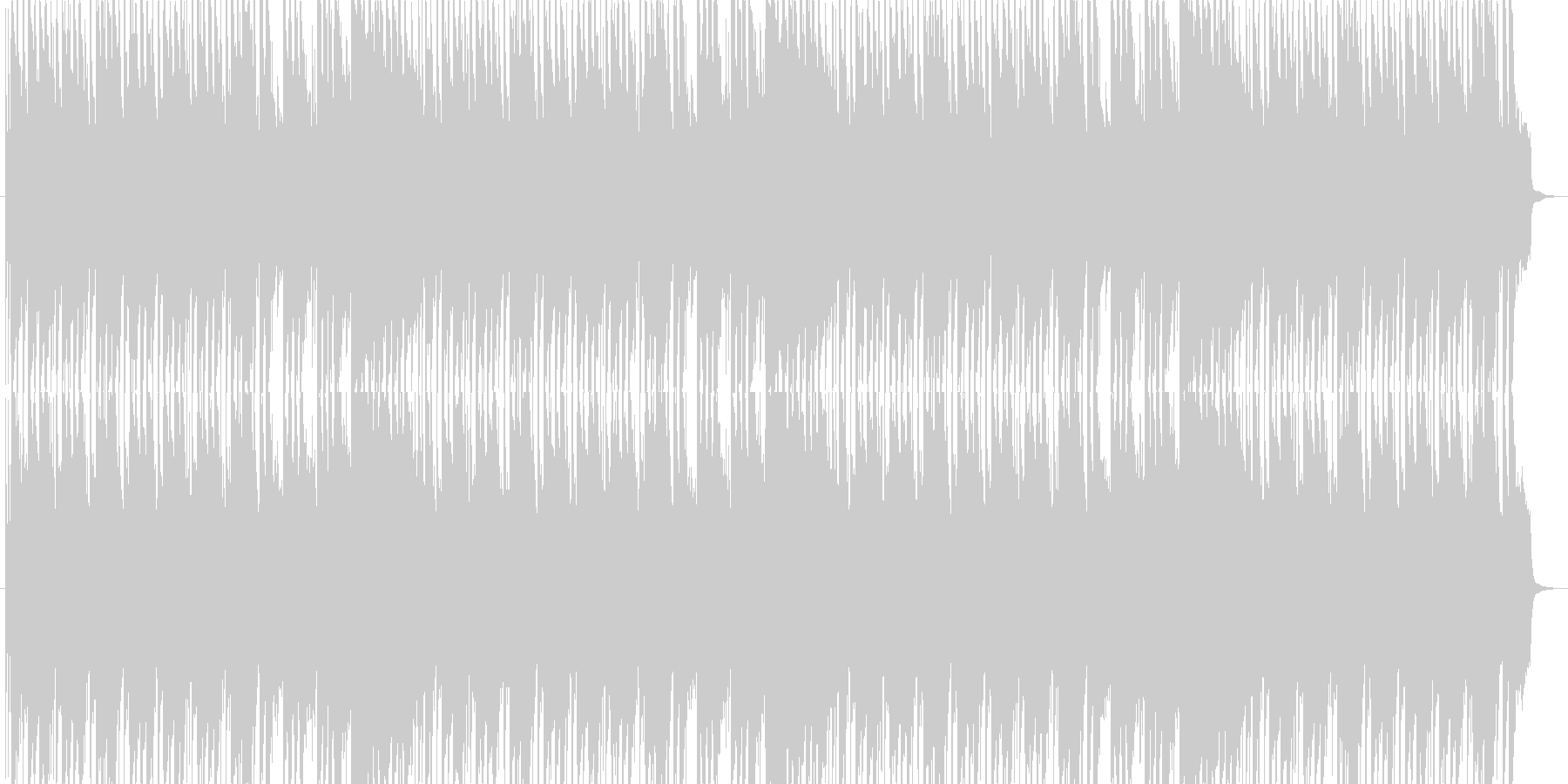 ハロウィンの不思議で怪しげな音楽の未再生の波形