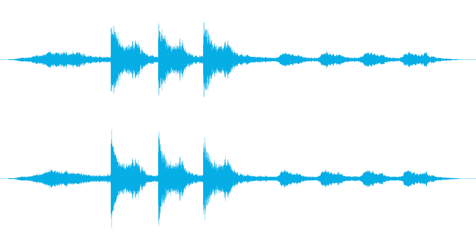 ホラー向き楽曲。何かが起こる前兆のよう…の再生済みの波形