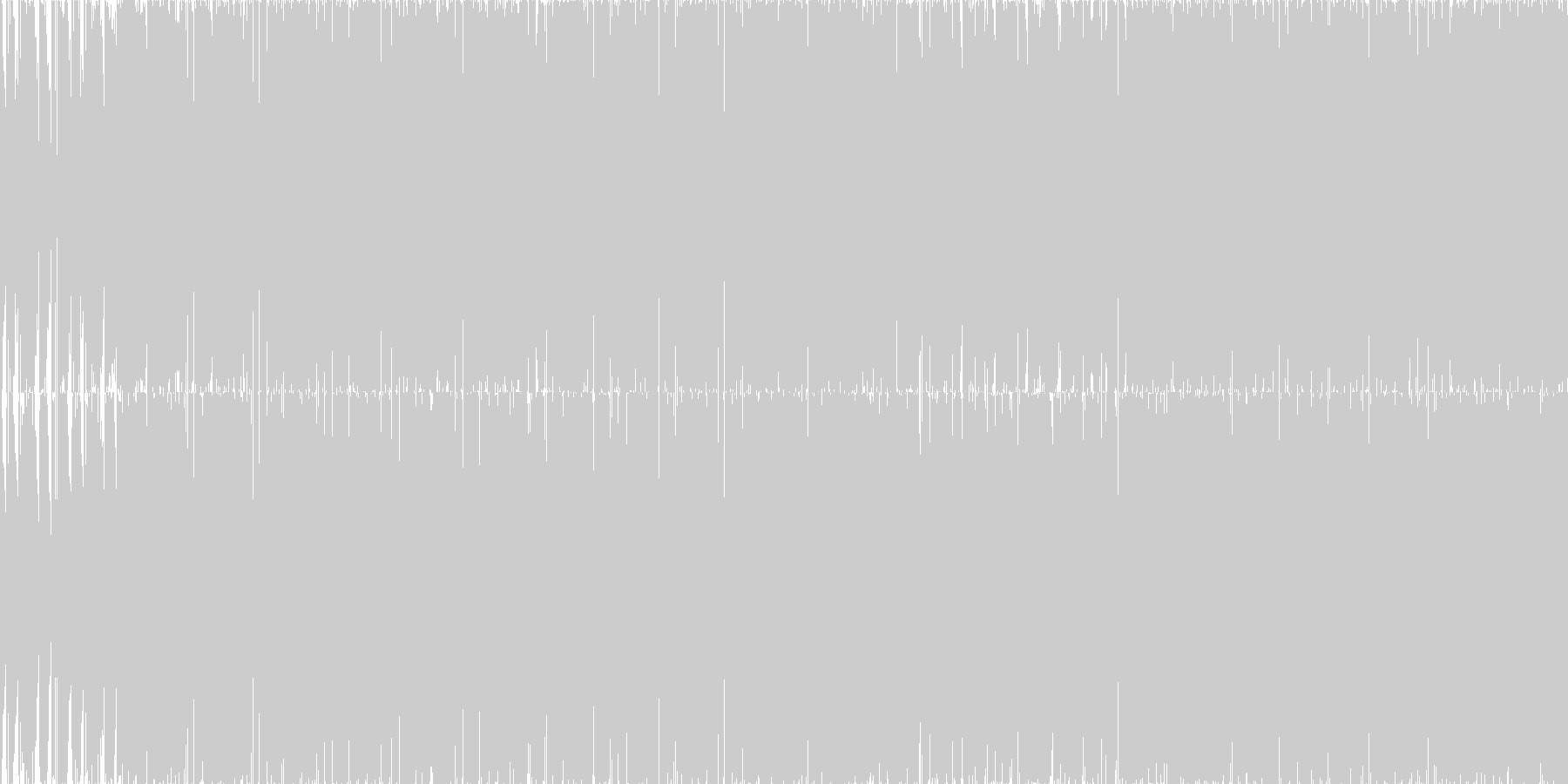 TB系のベースをメインにしたテクノの未再生の波形