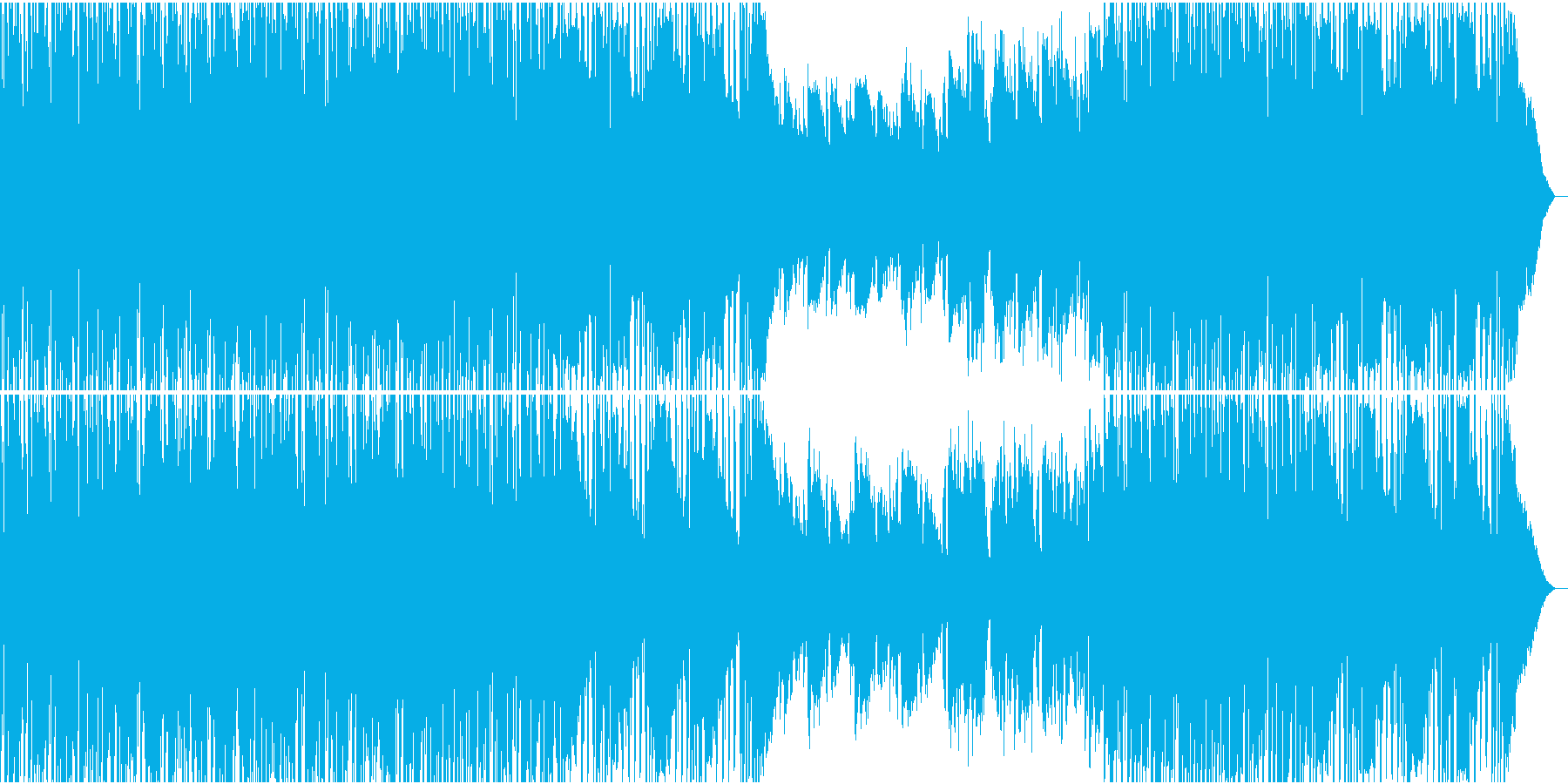 雨上がりの情景の再生済みの波形