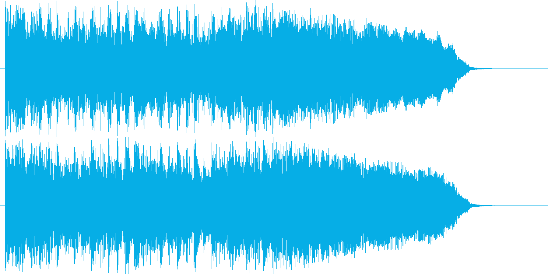 ギターのリフがかっこいいロックなジングルの再生済みの波形