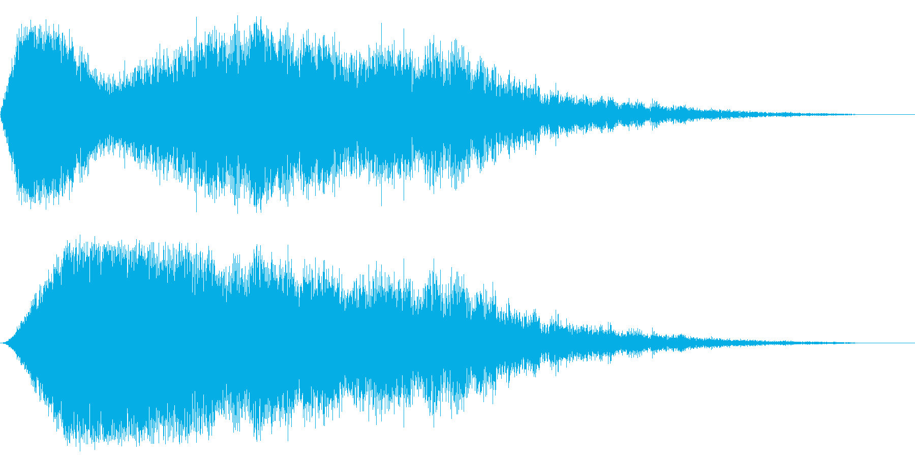 インパクト音(恐怖/緊張感)の再生済みの波形