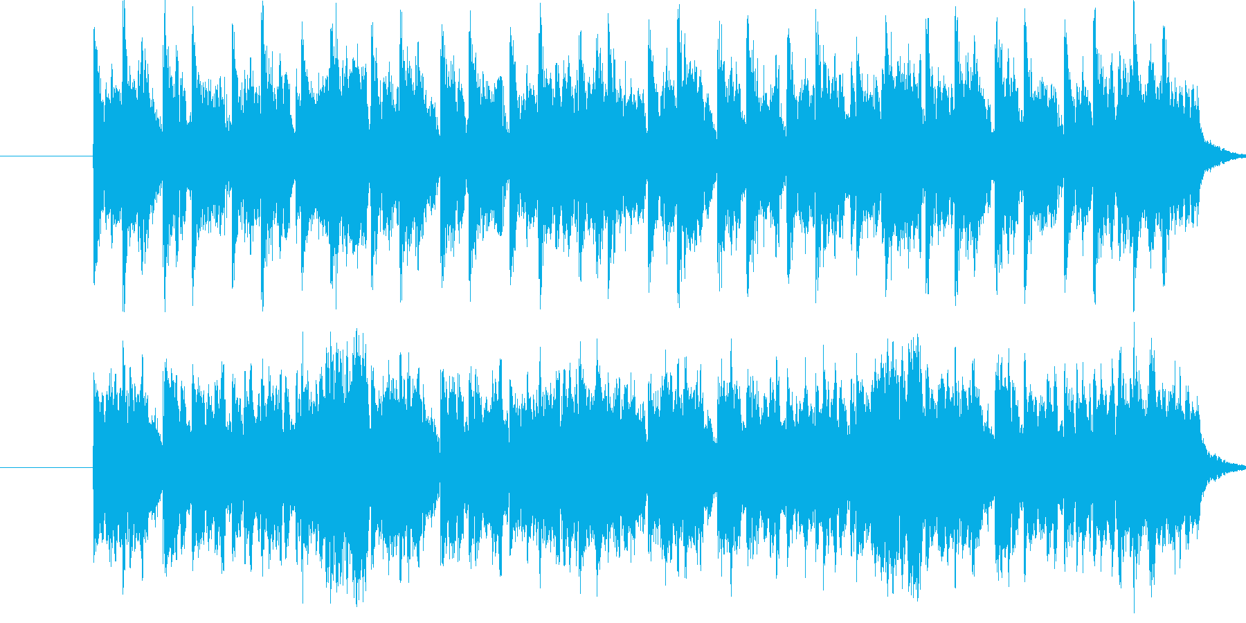 気の抜けた感じの曲です(笑)ゆるい感じ…の再生済みの波形