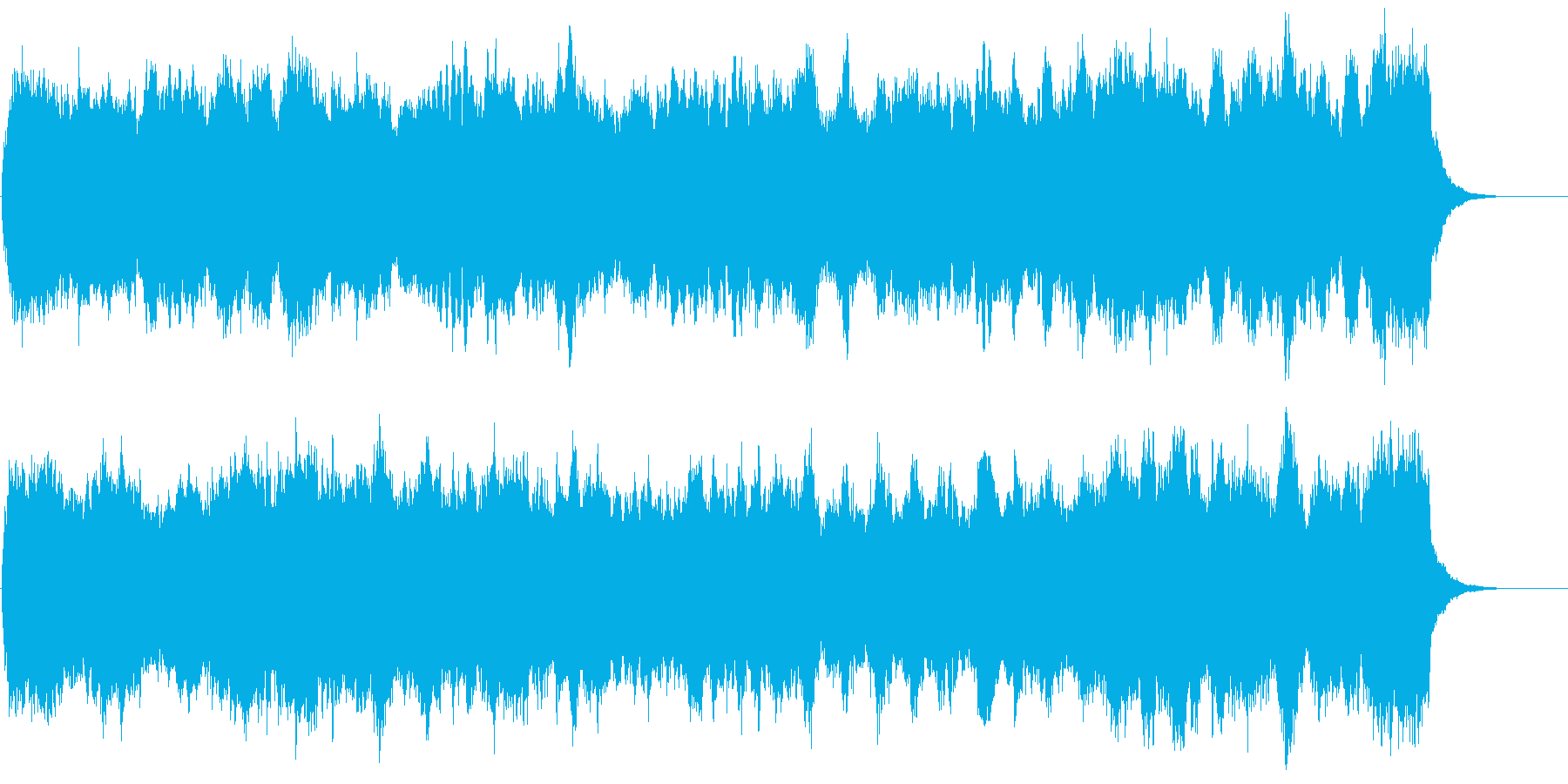 切ない旅立ちを思わせるパイプオルガン曲の再生済みの波形