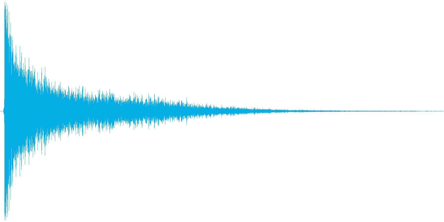 ゴーン。驚愕・ショックの音(低)の再生済みの波形