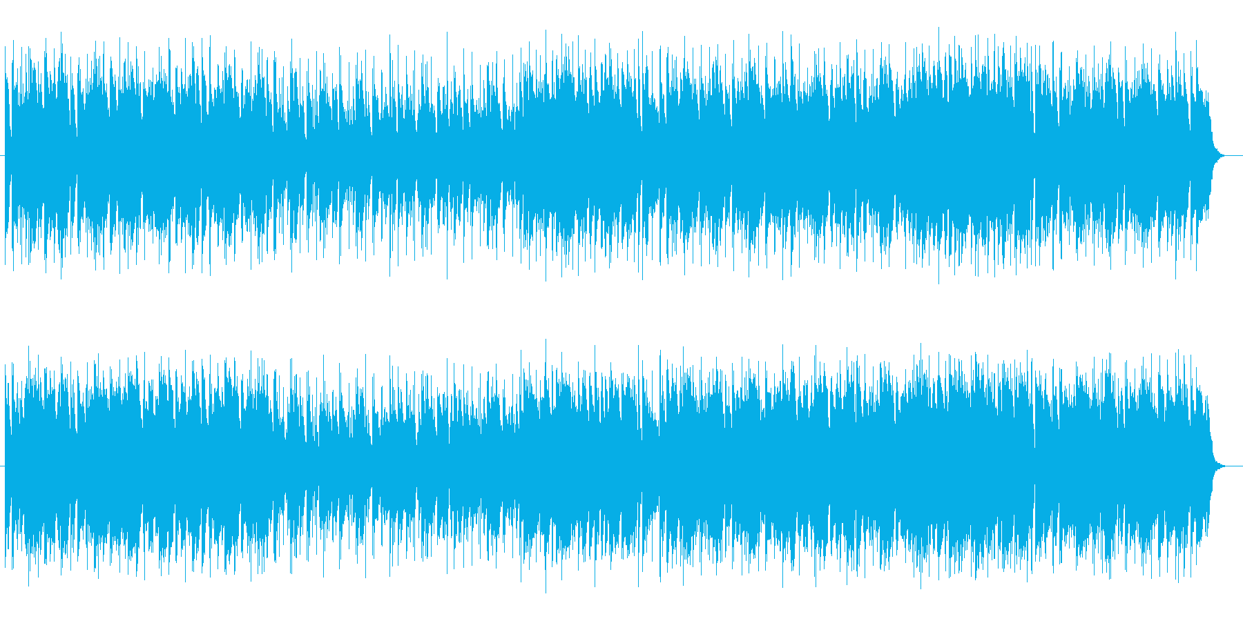 夜のディナーで楽しめそうな愉快な楽曲の再生済みの波形