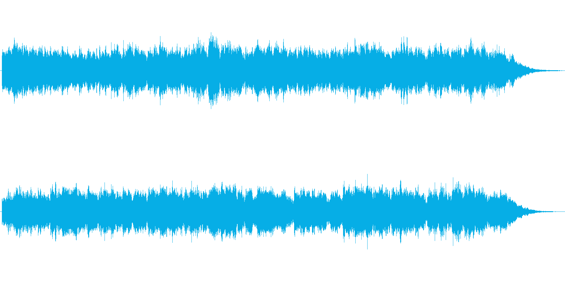 キラキラシンセのメルヘン世界のジングルの再生済みの波形