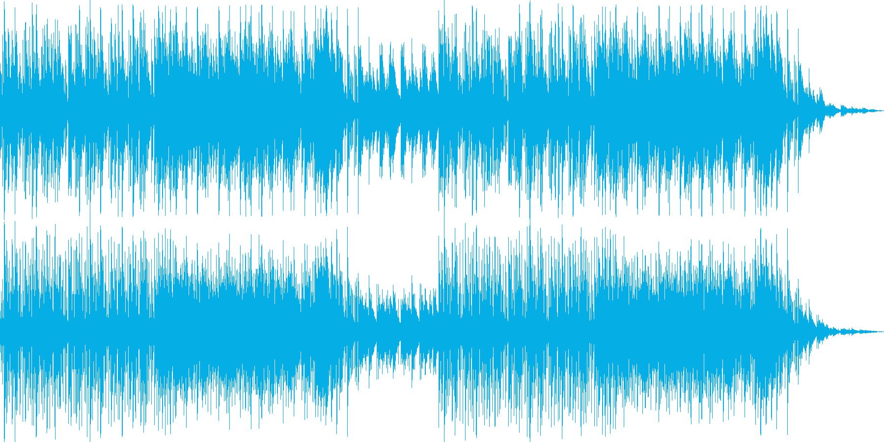 日常系 シンセの音を使い近未来的な雰囲気の再生済みの波形