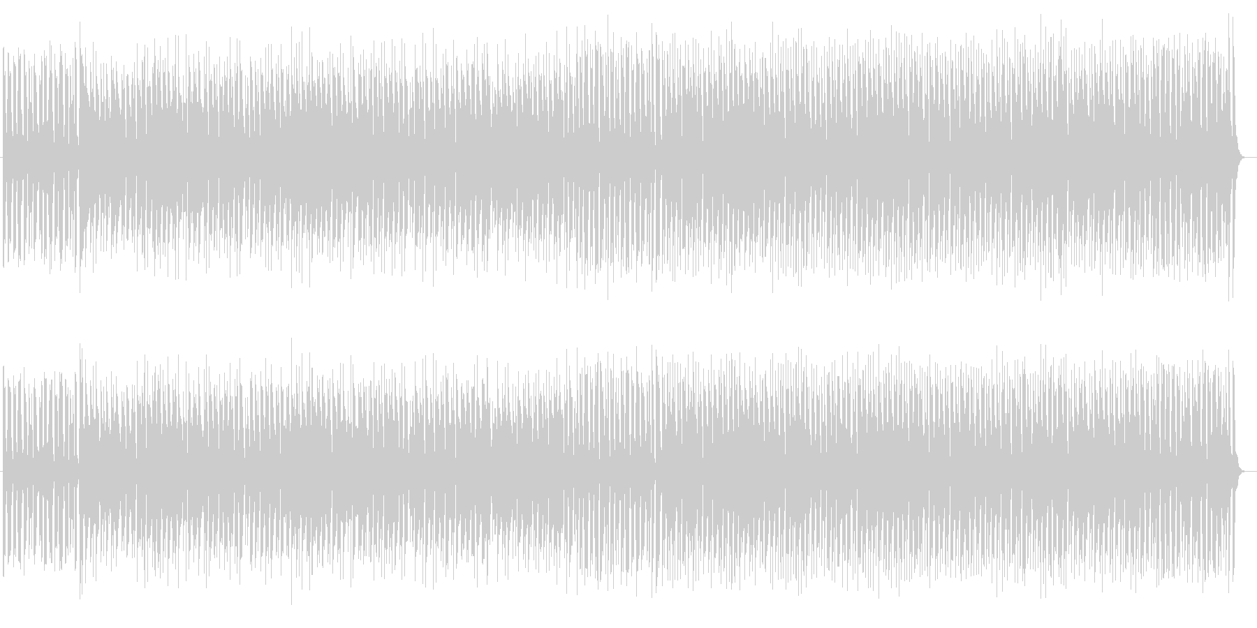 思わず歩き出してしまうようなポップ音楽の未再生の波形