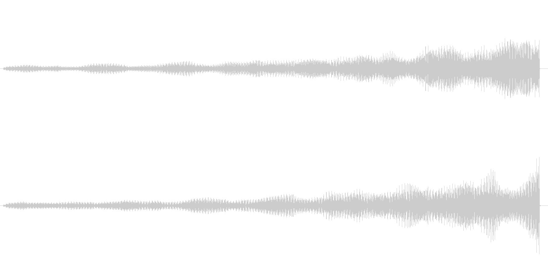 迫る音の未再生の波形