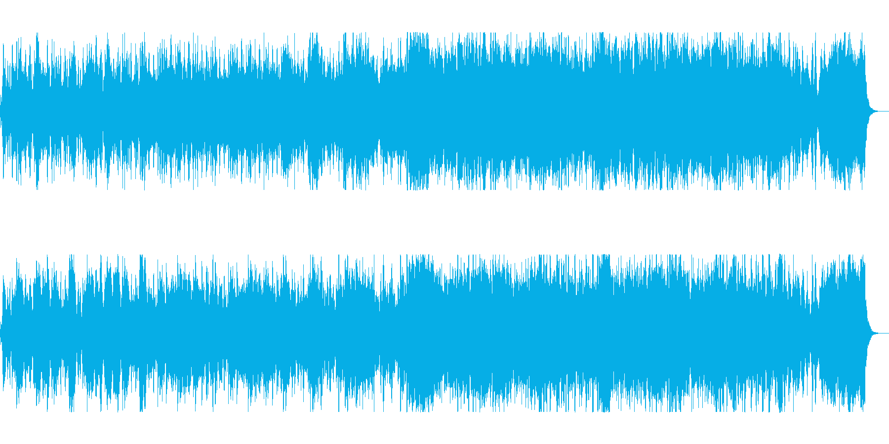 ゆったりファンタジーなシンセサウンドの再生済みの波形